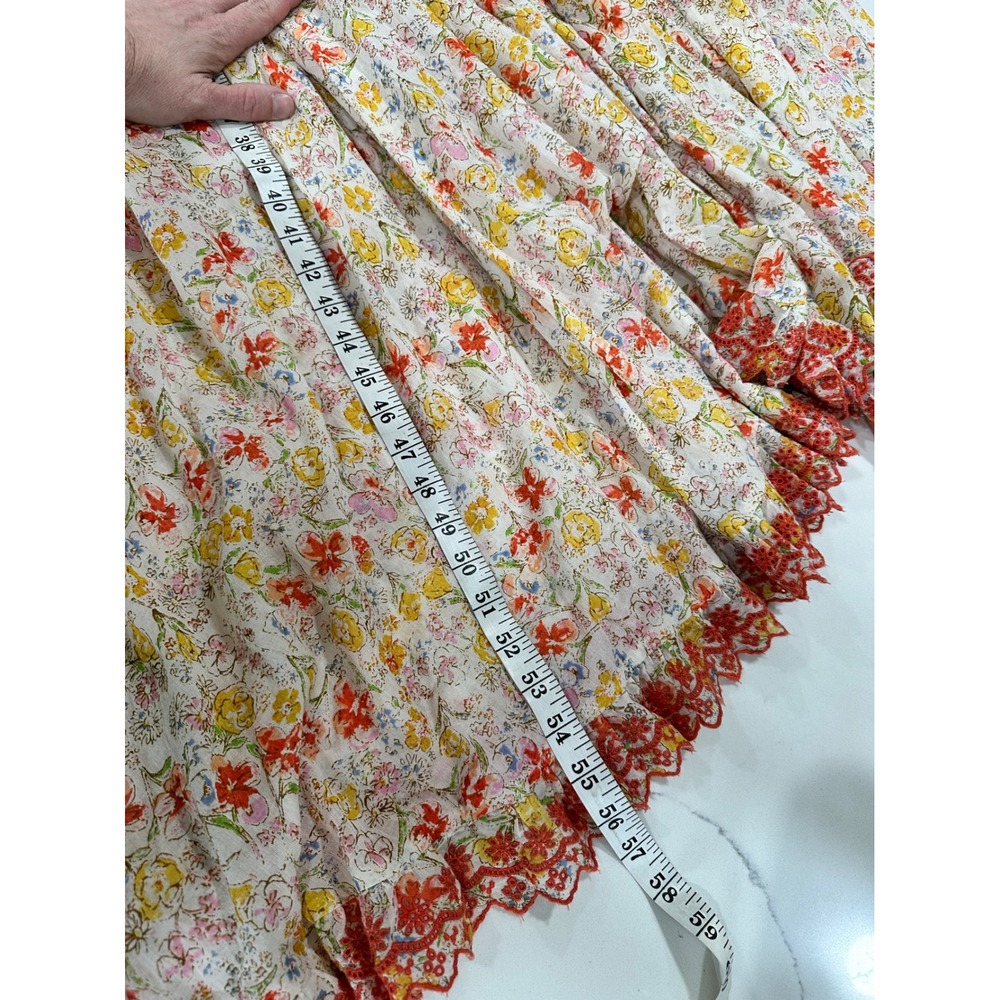 Free People Cream Maxi Dress with Coral Trim - Picture 8 of 8